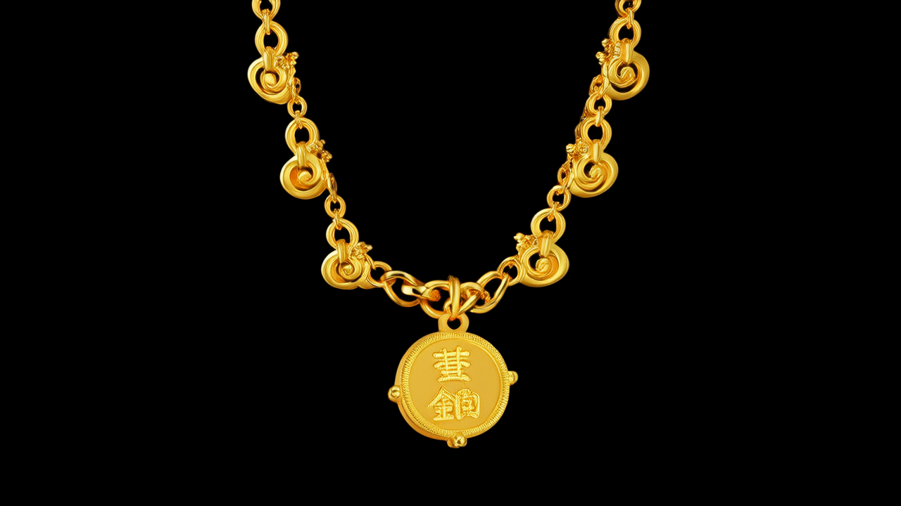 二手黄金项链图片